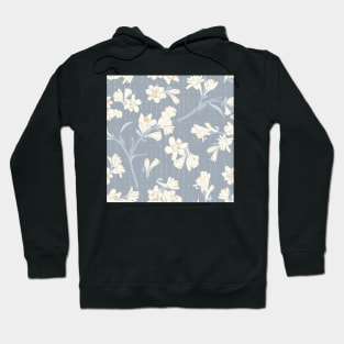 Tuberose cream flowers over dark background Hoodie